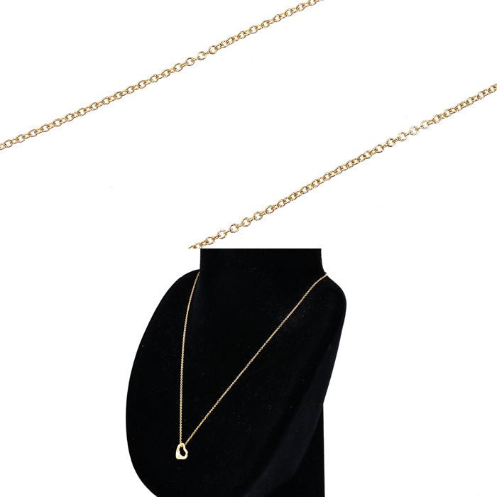 TIFFANY&Co. ティファニー K18PG ピンクゴールド オープンハート ネックレス 60018443 3.0g 41cm レディース【中古】【美品】