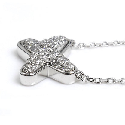 Chaumet ショーメ K18WG ホワイトゴールド ジュ ドゥ リアン ダイヤ ネックレス 083219 ダイヤモンド0.20ct 4.2g 38/40/42cm レディース【中古】【美品】