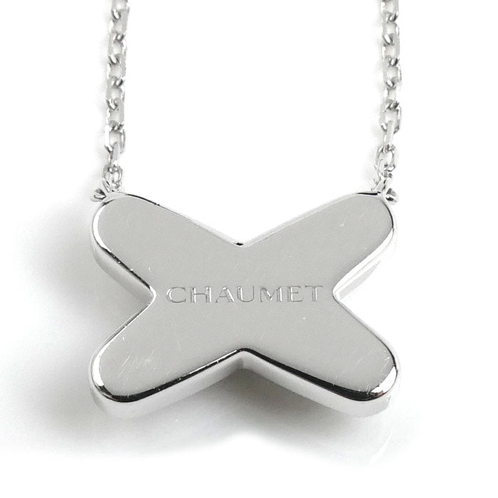 Chaumet ショーメ K18WG ホワイトゴールド ジュ ドゥ リアン ダイヤ ネックレス 083219 ダイヤモンド0.20ct 4.2g 38/40/42cm レディース【中古】【美品】