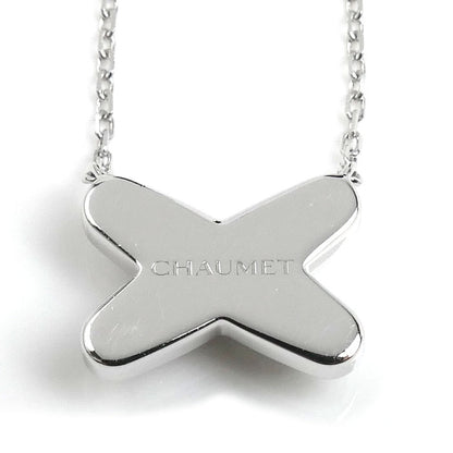 Chaumet ショーメ K18WG ホワイトゴールド ジュ ドゥ リアン ダイヤ ネックレス 083219 ダイヤモンド0.20ct 4.2g 38/40/42cm レディース【中古】【美品】