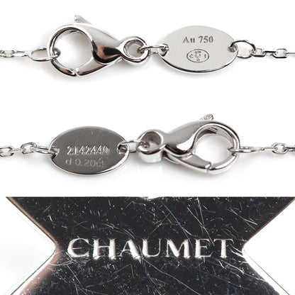 Chaumet ショーメ K18WG ホワイトゴールド ジュ ドゥ リアン ダイヤ ネックレス 083219 ダイヤモンド0.20ct 4.2g 38/40/42cm レディース【中古】【美品】