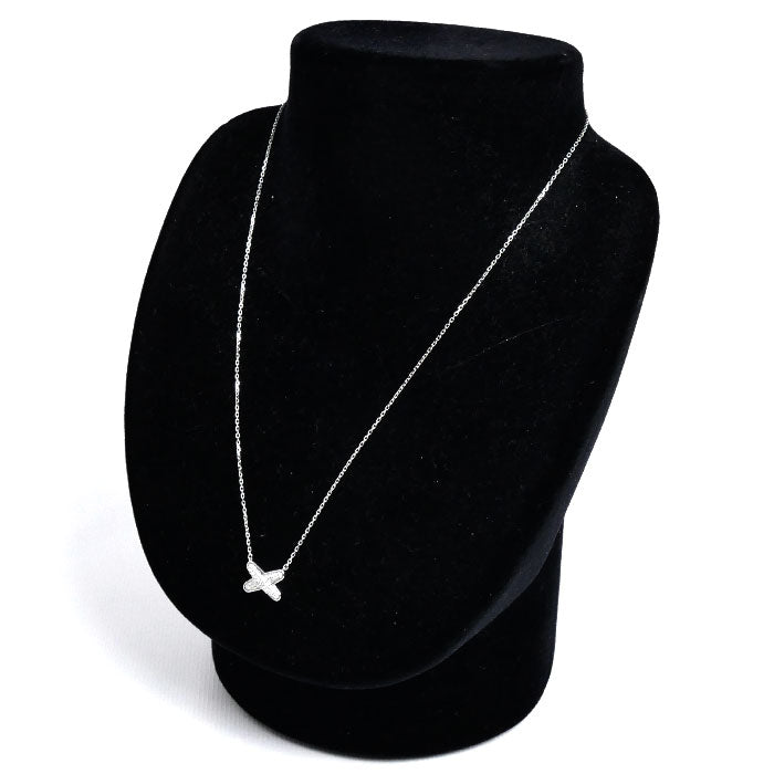 Chaumet ショーメ K18WG ホワイトゴールド ジュ ドゥ リアン ダイヤ ネックレス 083219 ダイヤモンド0.20ct 4.2g 38/40/42cm レディース【中古】【美品】