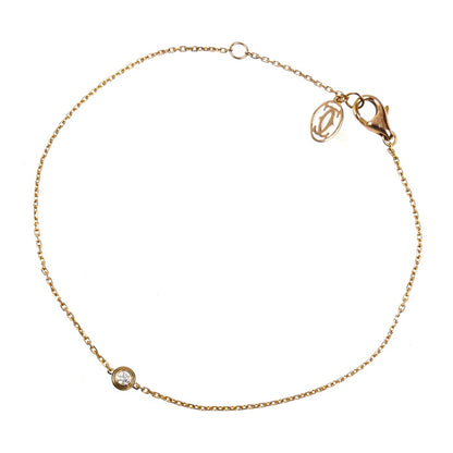 CARTIER カルティエ K18PG ピンクゴールド ダムールXS ダイヤ ブレスレット B6045717 ダイヤモンド 1.3g 16.5/18.5cm レディース【中古】【美品】