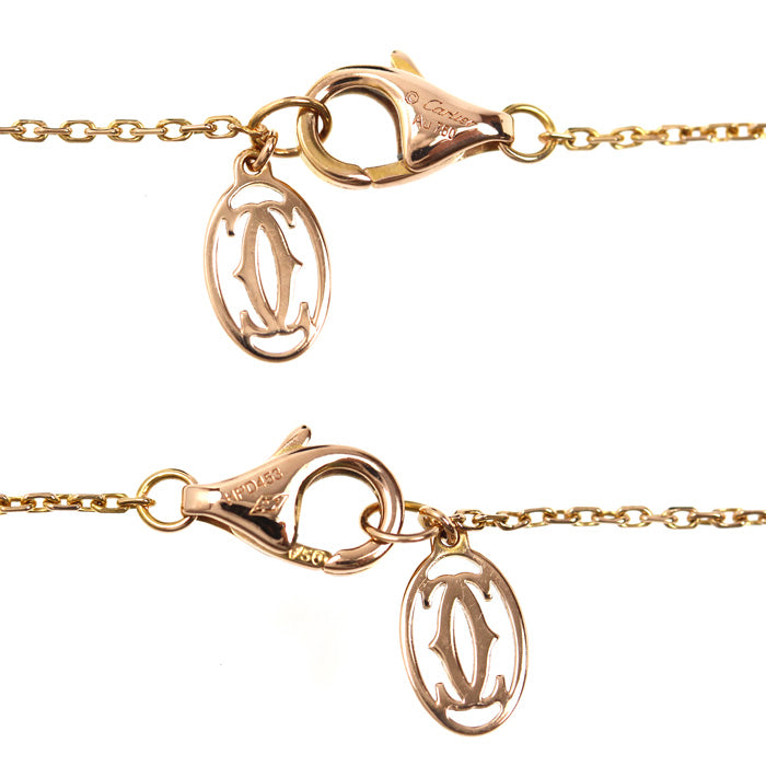 CARTIER カルティエ K18PG ピンクゴールド ダムールXS ダイヤ ブレスレット B6045717 ダイヤモンド 1.3g 16.5/18.5cm レディース【中古】【美品】