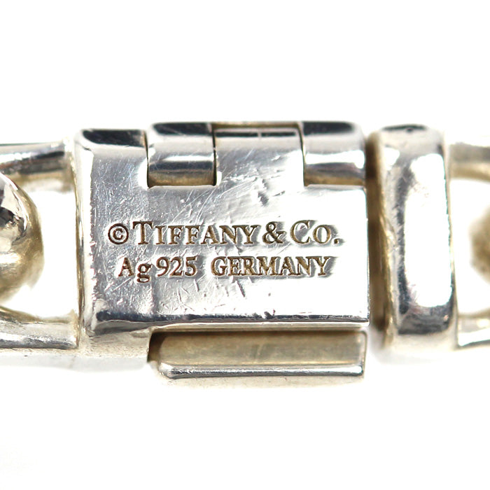 TIFFANY&Co. ティファニー シルバー925 K18YG イエローゴールド メイカーズ ブレスレット 21.8g 20cm メンズ【中古】