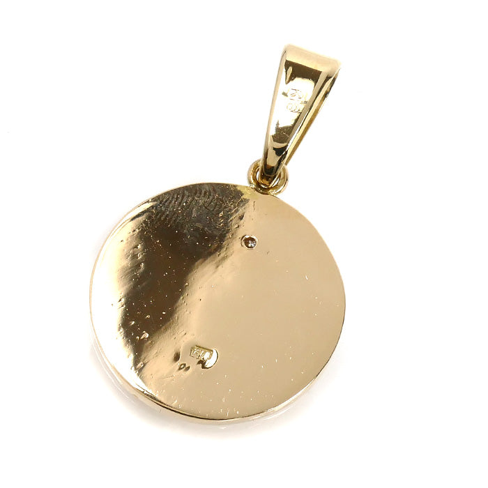 K18YG イエローゴールド ドラゴン 龍 ペンダントトップ ダイヤモンド 9.6g ユニセックス【中古】