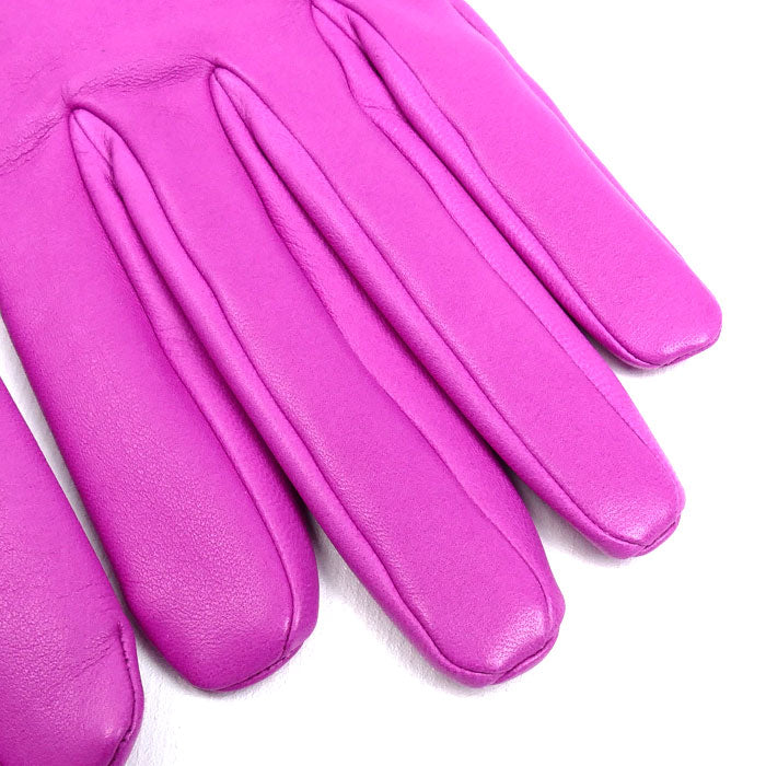 HERMES エルメス リスボン グローブ 手袋 ピンク H152000G MG070 7 レディース【中古】【美品】