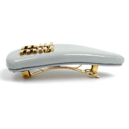 MIUMIU ミュウミュウ パテントレザー ヘアクリップ バレッタ 5IF092 レディース【中古】【美品】