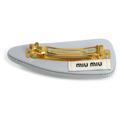 MIUMIU ミュウミュウ パテントレザー ヘアクリップ バレッタ 5IF092 レディース【中古】【美品】