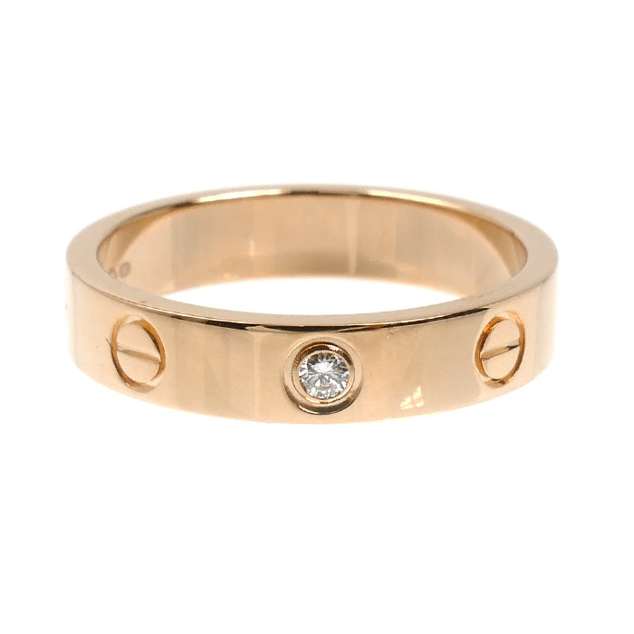 CARTIER カルティエ K18PG ピンクゴールド ミニラブ 1Pダイヤ リング・指輪 B4050752 ダイヤモンド 12号 52 4.4g レディース【中古】【美品】