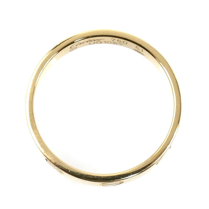 CARTIER カルティエ K18YG イエローゴールド ミニラブ リング・指輪 11号 51 2.9g レディース【中古】