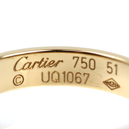 CARTIER カルティエ K18YG イエローゴールド ミニラブ リング・指輪 11号 51 2.9g レディース【中古】