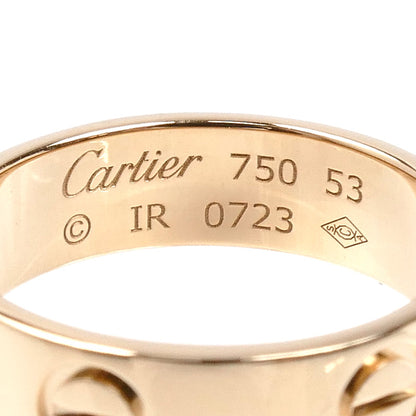 CARTIER カルティエ K18PG ピンクゴールド ラブリング リング・指輪 13号 53 5.3g レディース【中古】【美品】