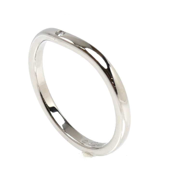 CARTIER カルティエ Pt950プラチナ バレリーナ カーブ ウェディング リング・指輪 B4092953 ダイヤモンド 12.5号 53 3.3g レディース【中古】【美品】