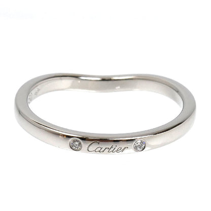 CARTIER カルティエ Pt950プラチナ バレリーナ カーブ ウェディング リング・指輪 B4092953 ダイヤモンド 12.5号 53 3.3g レディース【中古】【美品】