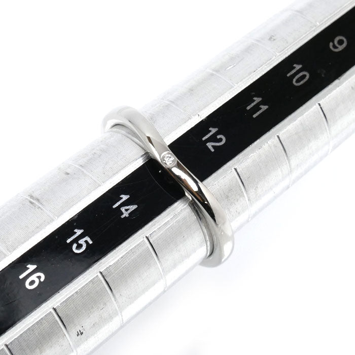 CARTIER カルティエ Pt950プラチナ バレリーナ カーブ ウェディング リング・指輪 B4092953 ダイヤモンド 12.5号 53 3.3g レディース【中古】【美品】