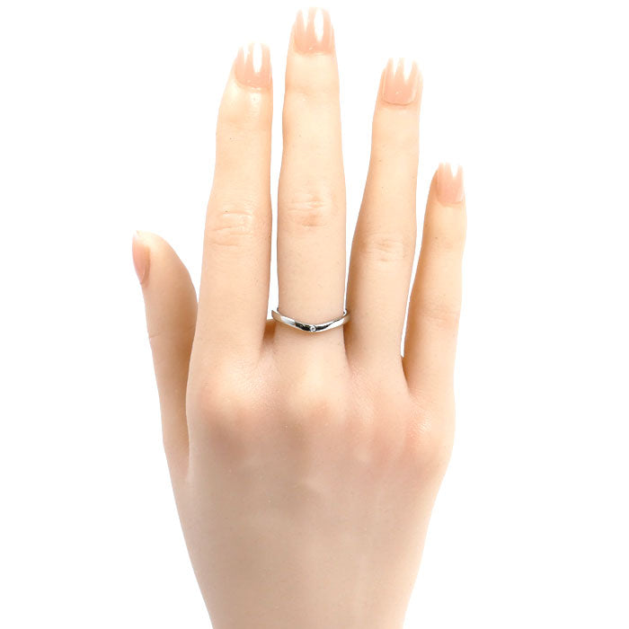 CARTIER カルティエ Pt950プラチナ バレリーナ カーブ ウェディング リング・指輪 B4092953 ダイヤモンド 12.5号 53 3.3g レディース【中古】【美品】