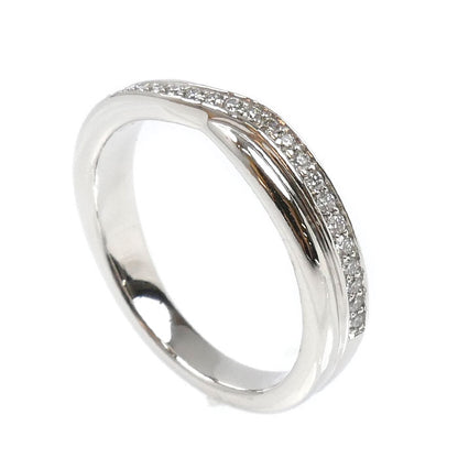 HARRY WINSTON ハリーウィンストン Pt950プラチナ トリスト ワンロウ ダイヤ リング・指輪 WBDPRD1RTST ダイヤモンド 7号 4.6g レディース【中古】【美品】