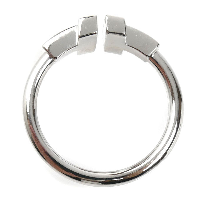 TIFFANY&Co. ティファニー K18WG ホワイトゴールド Tワイヤー ターコイズ ダイヤ リング・指輪 64028189 ダイヤモンド ターコイズ 14号 4.6g レディース【中古】【美品】