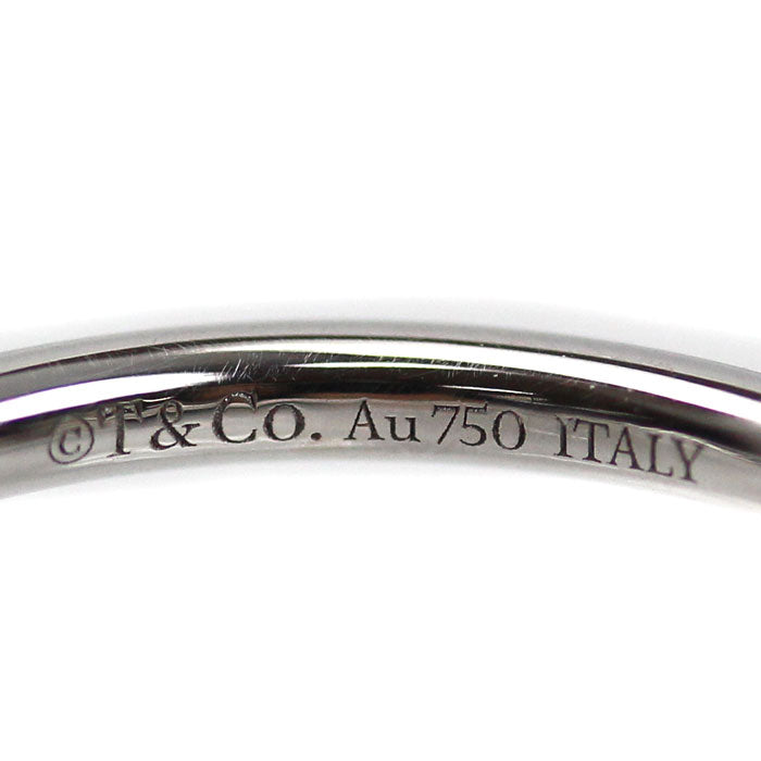 TIFFANY&Co. ティファニー K18WG ホワイトゴールド Tワイヤー ターコイズ ダイヤ リング・指輪 64028189 ダイヤモンド ターコイズ 14号 4.6g レディース【中古】【美品】