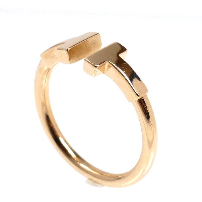 TIFFANY&Co. ティファニー K18PG ピンクゴールド Tワイヤー リング・指輪 60147389 7号 2.9g レディース【中古】