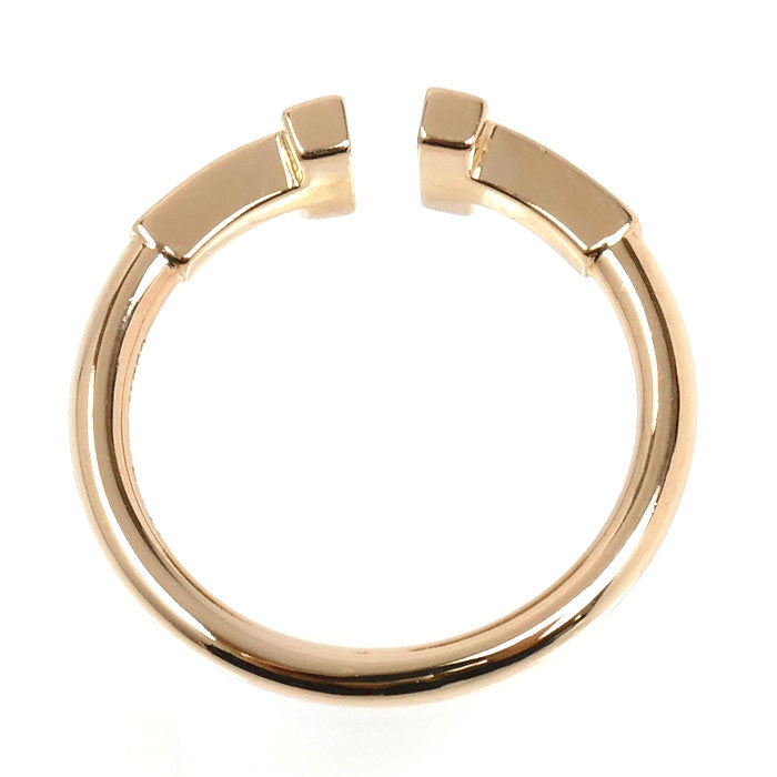 TIFFANY&Co. ティファニー K18PG ピンクゴールド Tワイヤー リング・指輪 60147389 7号 2.9g レディース【中古】