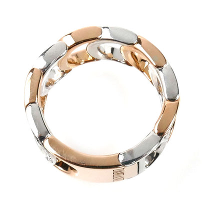Damiani ダミアーニ K18PG ピンクゴールド K18WG ホワイトゴールド ダミアニッシマ ハーフダイヤ リング・指輪 ダイヤモンド 12号 11.3g レディース【中古】【美品】