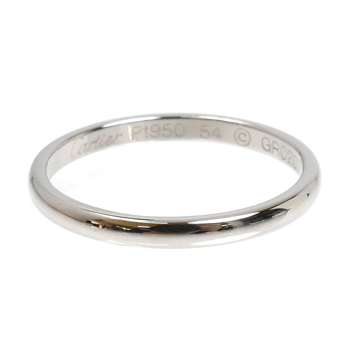 CARTIER カルティエ Pt950プラチナ 1895 ウェディング リング・指輪 B4078054 14号 54 2.7g レディース【中古】【美品】
