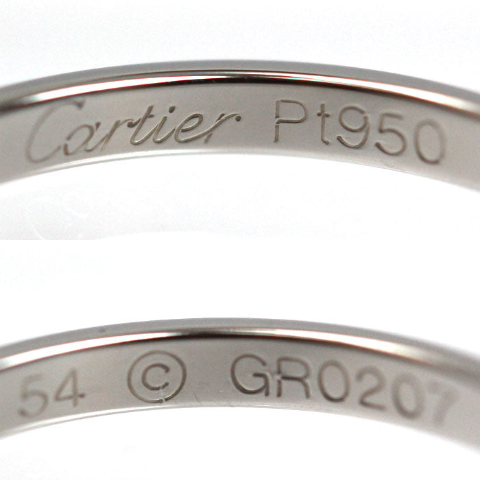 CARTIER カルティエ Pt950プラチナ 1895 ウェディング リング・指輪 B4078054 14号 54 2.7g レディース【中古】【美品】