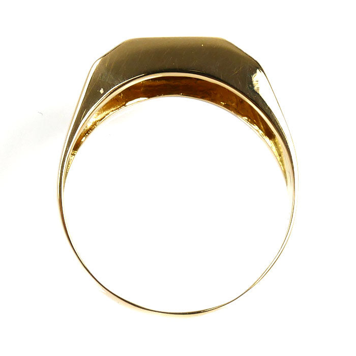 K18YG イエローゴールド リング・指輪 ダイヤモンド0.27ct 23号 4.6g メンズ【中古】【美品】