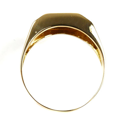 K18YG イエローゴールド リング・指輪 ダイヤモンド0.27ct 23号 4.6g メンズ【中古】【美品】