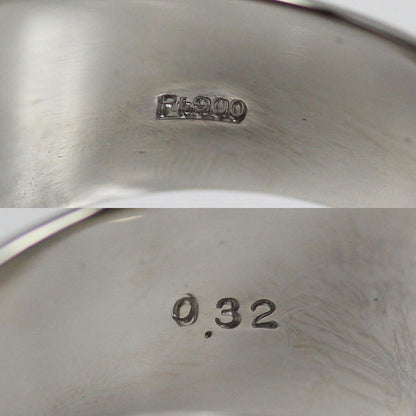 Pt900プラチナ リング・指輪 ダイヤモンド0.32ct 22号 23.0g メンズ【中古】【美品】