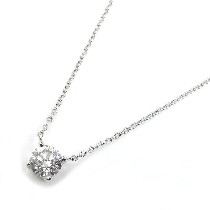 Vendome Aoyama ヴァンドーム青山 Pt950プラチナ Pt850プラチナ キャトル 一粒ダイヤ ネックレス ダイヤモンド0.554ct 2.4g 40cm レディース【中古】