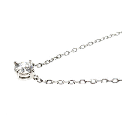 ROYAL ASSCHER ロイヤル・アッシャー Pt950プラチナ ネックレス ダイヤモンド0.25ct 3.0g ~46cm フリーチェーン レディース【中古】【美品】