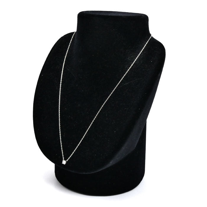 ROYAL ASSCHER ロイヤル・アッシャー Pt950プラチナ ネックレス ダイヤモンド0.25ct 3.0g ~46cm フリーチェーン レディース【中古】【美品】