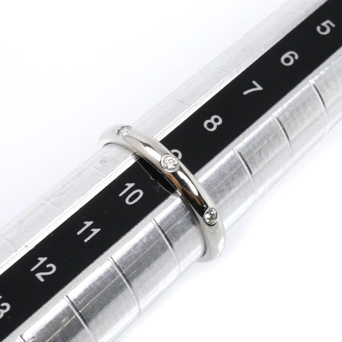CARTIER カルティエ Pt950プラチナ 1895 ウェディング 3Pダイヤ リング・指輪 B4058349 ダイヤモンド 9号 49 2.7g レディース【中古】【美品】