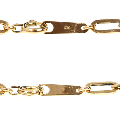 K18YG イエローゴールド 小豆チェーン ブレスレット 小豆 1.5g 18cm レディース【中古】