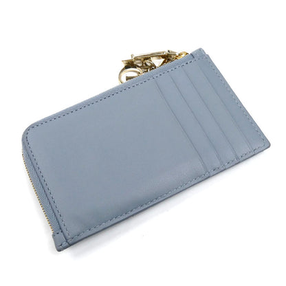 Dior ディオール LADY DIOR ジップ カードホルダー カードケース クラウドブルー S0965ONMJ_M81B カナージュ レディース【中古】