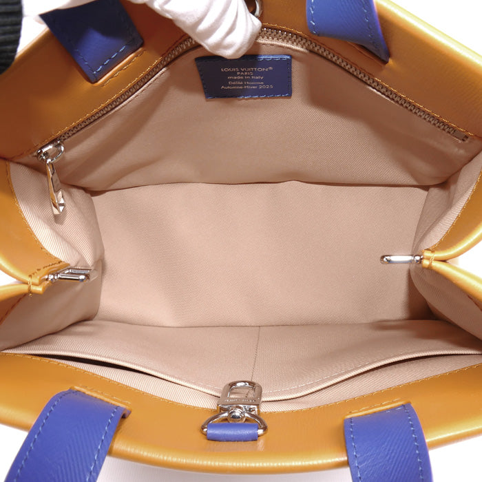 LOUIS VUITTON ルイ・ヴィトン ショッパー トート MINI 2Wayショルダーバッグ オレンジ ブルー M15237 IC レディース【中古】