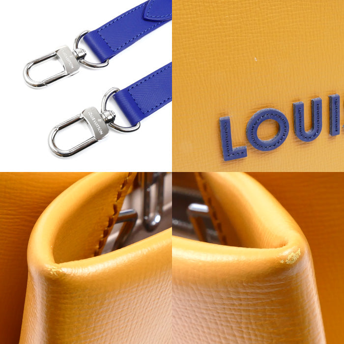 LOUIS VUITTON ルイ・ヴィトン ショッパー トート MINI 2Wayショルダーバッグ オレンジ ブルー M15237 IC レディース【中古】