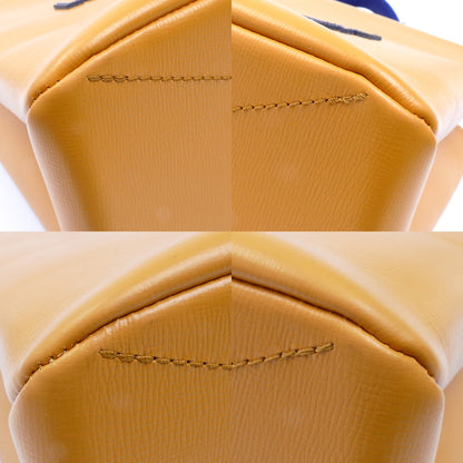 LOUIS VUITTON ルイ・ヴィトン ショッパー トート MINI 2Wayショルダーバッグ オレンジ ブルー M15237 IC レディース【中古】