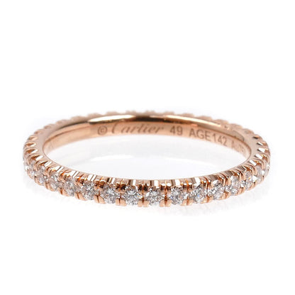 CARTIER カルティエ K18PG ピンクゴールド エタンセル フルエタニティ ダイヤ リング・指輪 B4086549 ダイヤモンド 9号 49 1.6g レディース【中古】【美品】