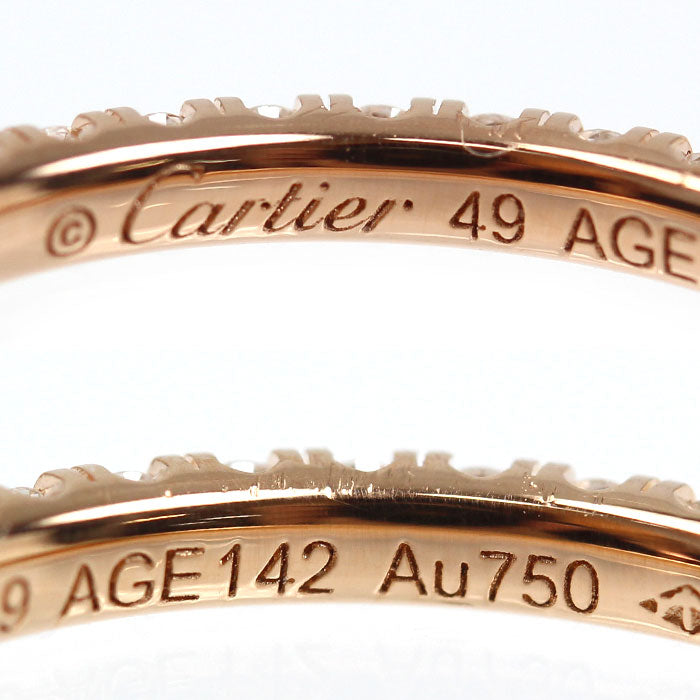 CARTIER カルティエ K18PG ピンクゴールド エタンセル フルエタニティ ダイヤ リング・指輪 B4086549 ダイヤモンド 9号 49 1.6g レディース【中古】【美品】