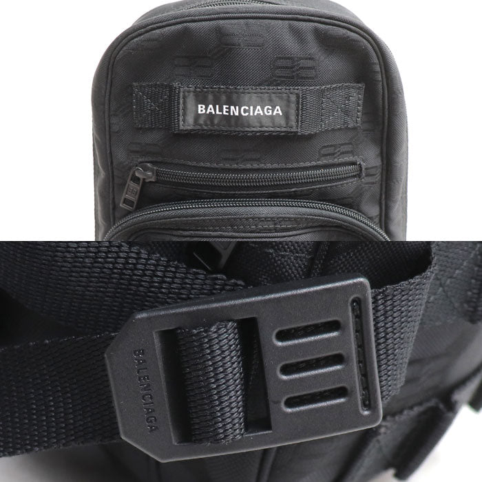 BALENCIAGA バレンシアガ アーミー ベルトバッグ ボディバッグ ブラック 728338 メンズ【中古】【美品】