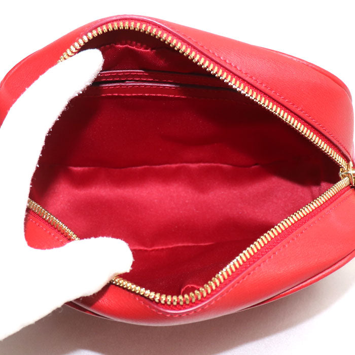 Salvatore Ferragamo サルヴァトーレフェラガモ ガンチーニ ショルダーバッグ レッド レディース【中古】【美品】