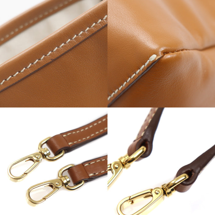 MIUMIU ミュウミュウ アイビー 2Wayショルダーバッグ コニャック 5BA284_2CRW_F0046 レディース【中古】【美品】