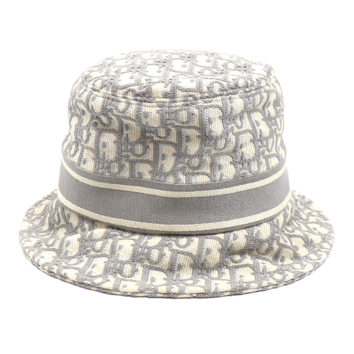 Dior ディオール トロッター オブリーク バケットハット ハット アイボリー/グレー 11DOB923I132 ユニセックス【中古】【美品】