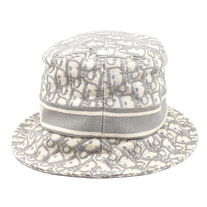Dior ディオール トロッター オブリーク バケットハット ハット アイボリー/グレー 11DOB923I132 ユニセックス【中古】【美品】