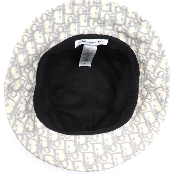 Dior ディオール トロッター オブリーク バケットハット ハット アイボリー/グレー 11DOB923I132 ユニセックス【中古】【美品】