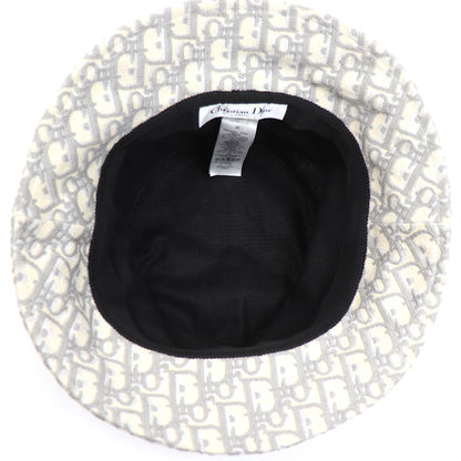 Dior ディオール トロッター オブリーク バケットハット ハット アイボリー/グレー 11DOB923I132 ユニセックス【中古】【美品】
